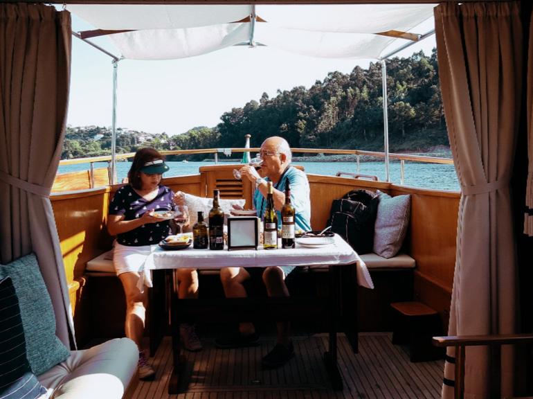 At the Table while Cruising - Meal on Board