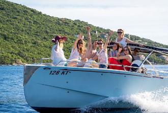 Private Boat tour Kotor - Lady of the Rock - Blue Cave up to 15 passengers
