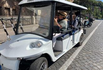 Discover Rome by Golf cart with food tasting
