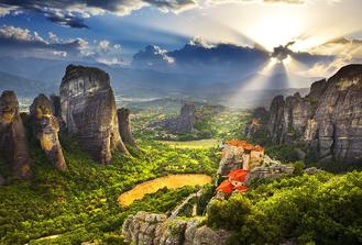 Meteora Express by Train