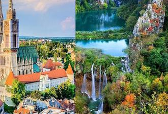 Zagreb Super Saver: Zagreb Walking Tour and Plitvice Lakes National Park Day Trip 